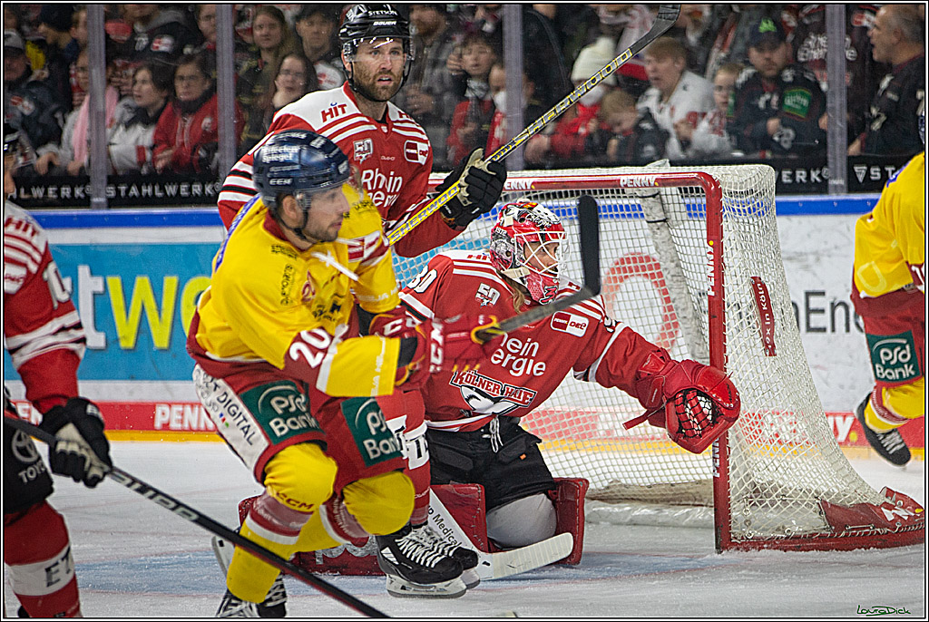 PENNY DEL; Koelner Haie- Duesseldorfer EG; Koeln, 16.12.2022